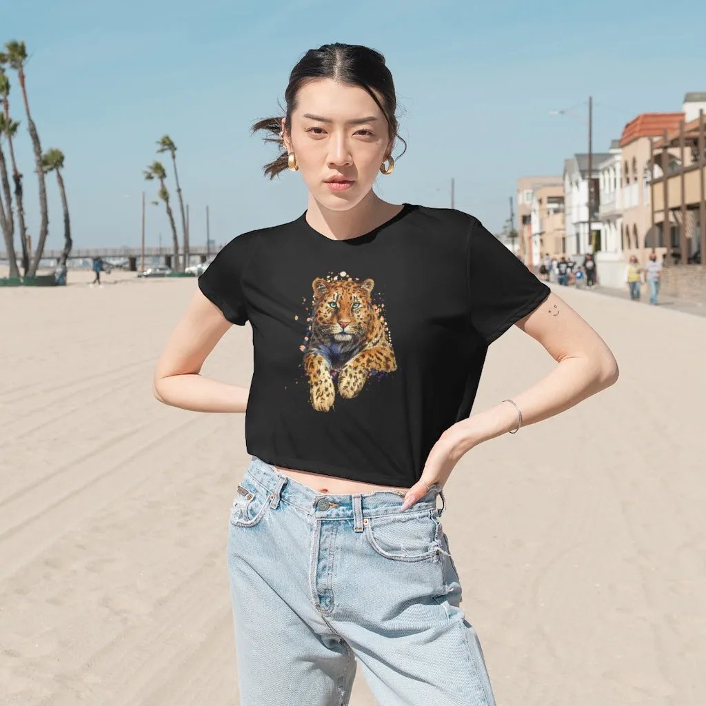Grunge Tiger Cropped Tee sold by Always Stylish Mama product image thumbnail 5