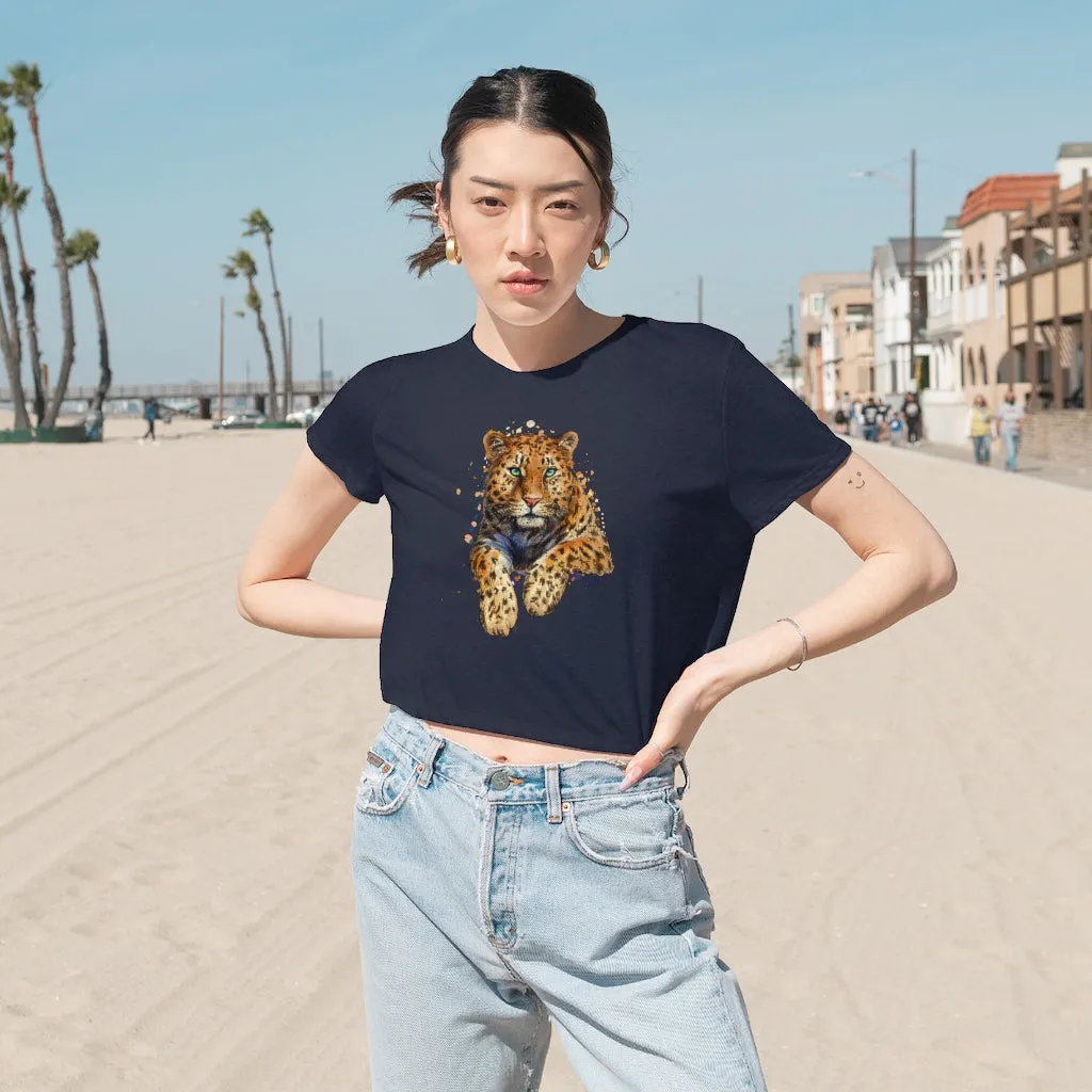 Grunge Tiger Cropped Tee sold by Always Stylish Mama product image thumbnail 2