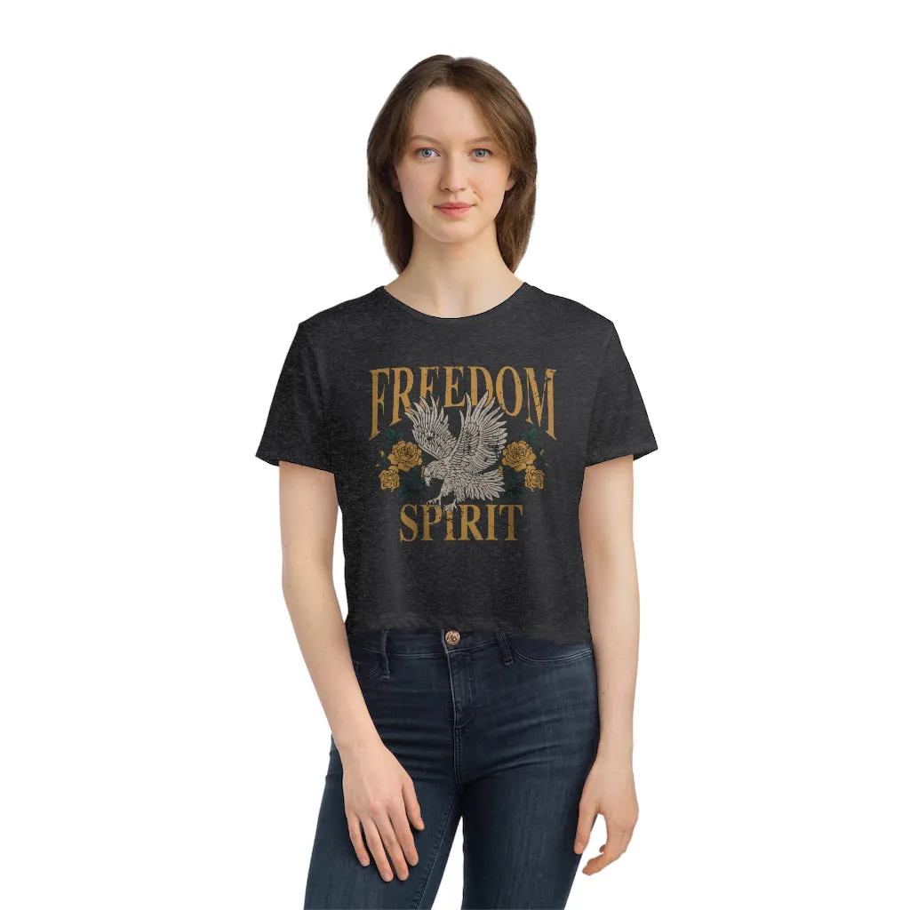 Freedom Spirit Cropped Tee sold by Always Stylish Mama product image thumbnail 3
