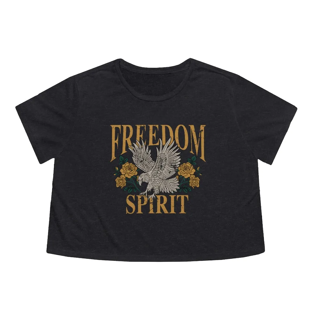 Freedom Spirit Cropped Tee sold by Always Stylish Mama