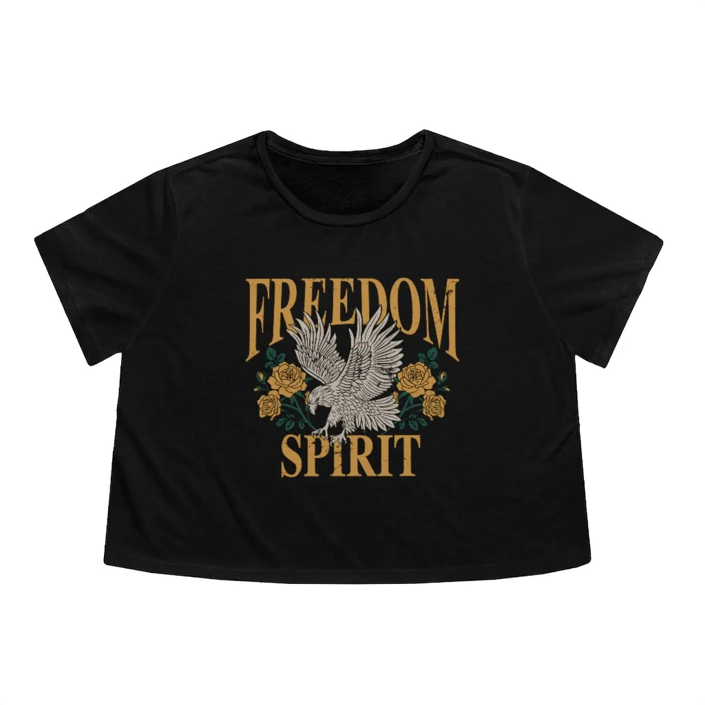Freedom Spirit Cropped Tee sold by Always Stylish Mama product image thumbnail 4