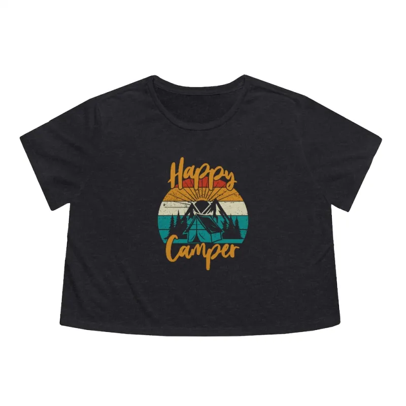 Happy Camper Cropped Tee sold by Always Stylish Mama