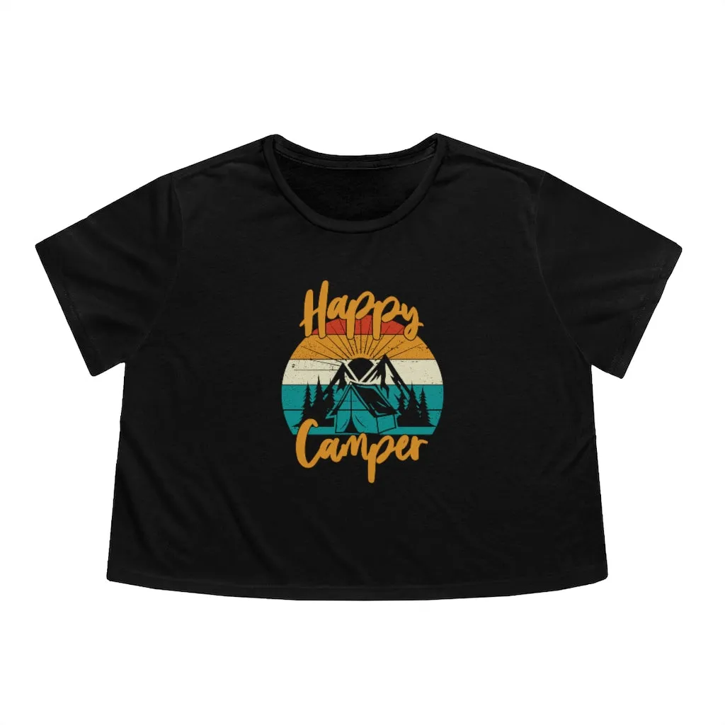 Happy Camper Cropped Tee sold by Always Stylish Mama product image thumbnail 4