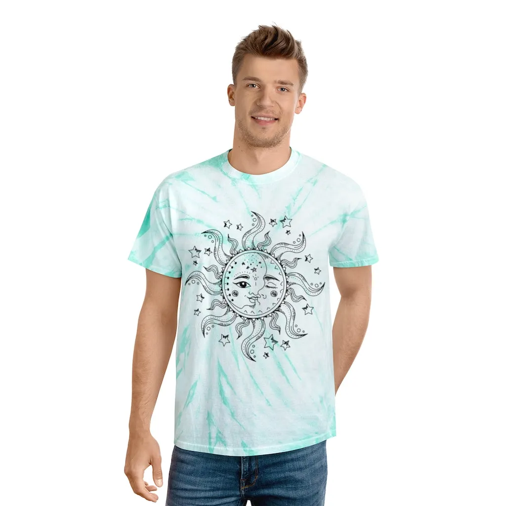 Sun and Moon Tie-Dye Unisex Tee sold by Always Stylish Mama product image thumbnail 2