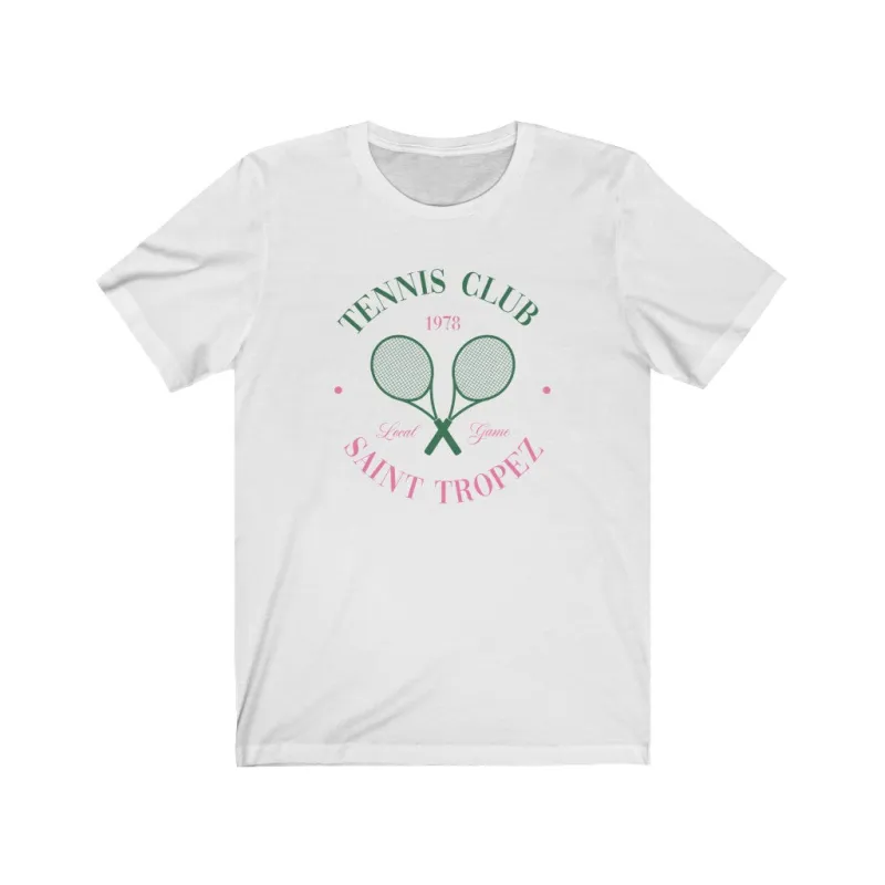 Tennis Club Unisex Tee sold by Always Stylish Mama