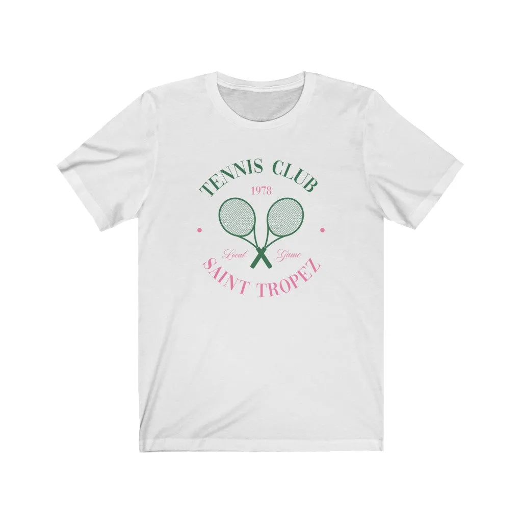 Tennis Club Unisex Tee sold by Always Stylish Mama