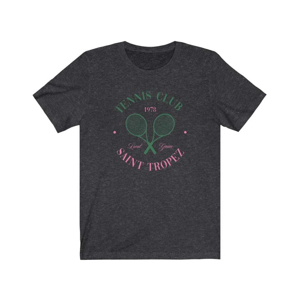 Tennis Club Unisex Tee sold by Always Stylish Mama product image thumbnail 3
