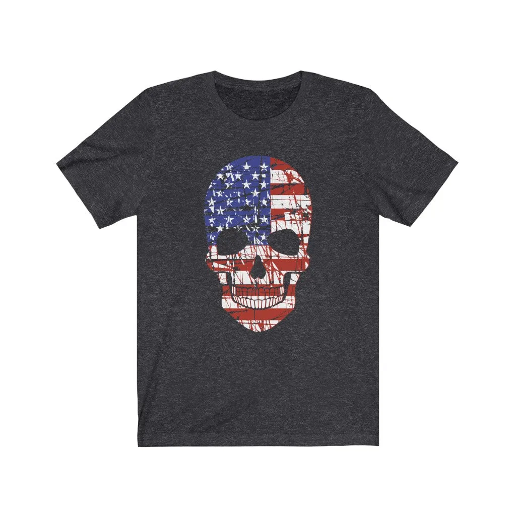 American Flag Skull Unisex Tee sold by Always Stylish Mama