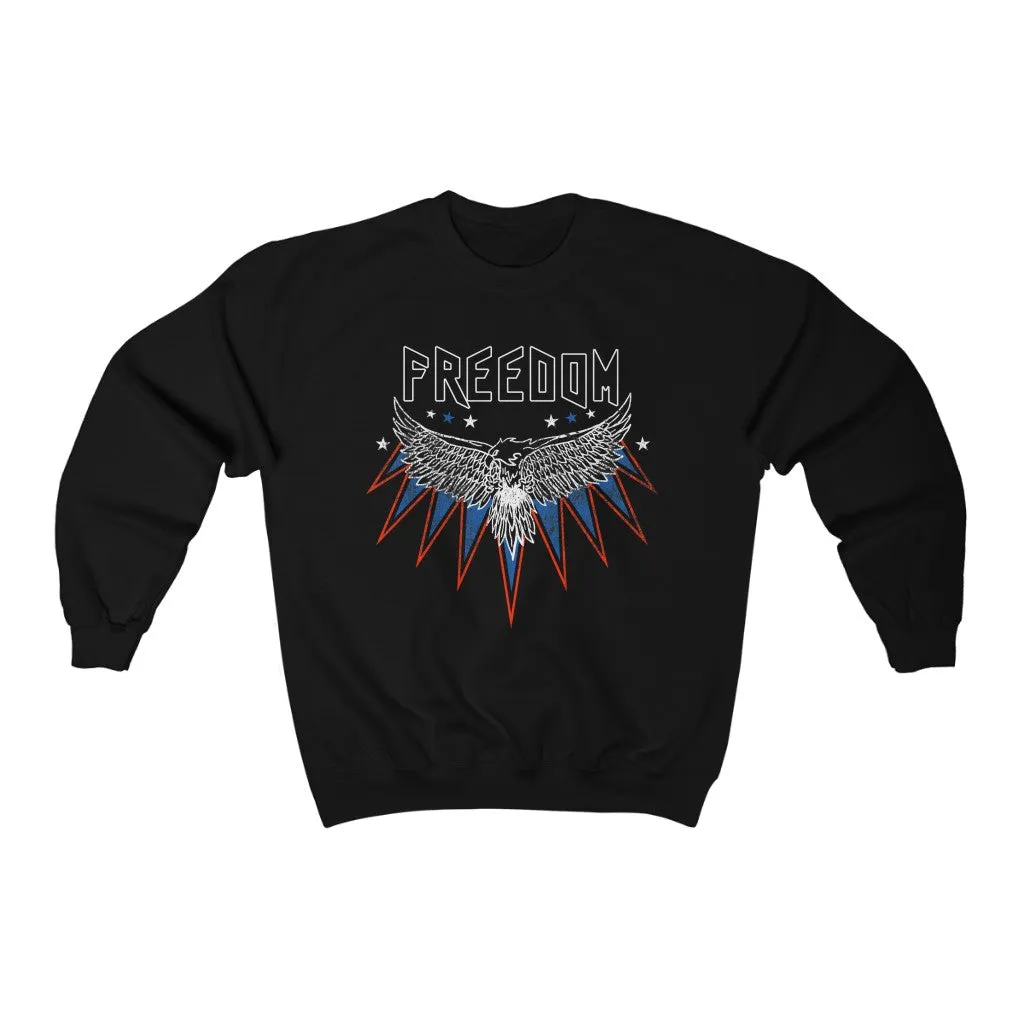 Freedom Star Eagle Unisex Sweatshirt sold by Always Stylish Mama product image thumbnail 2