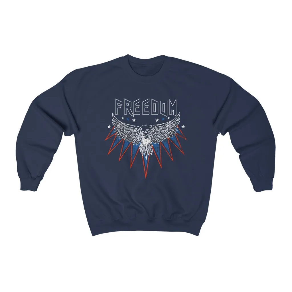Freedom Star Eagle Unisex Sweatshirt sold by Always Stylish Mama product image thumbnail 3