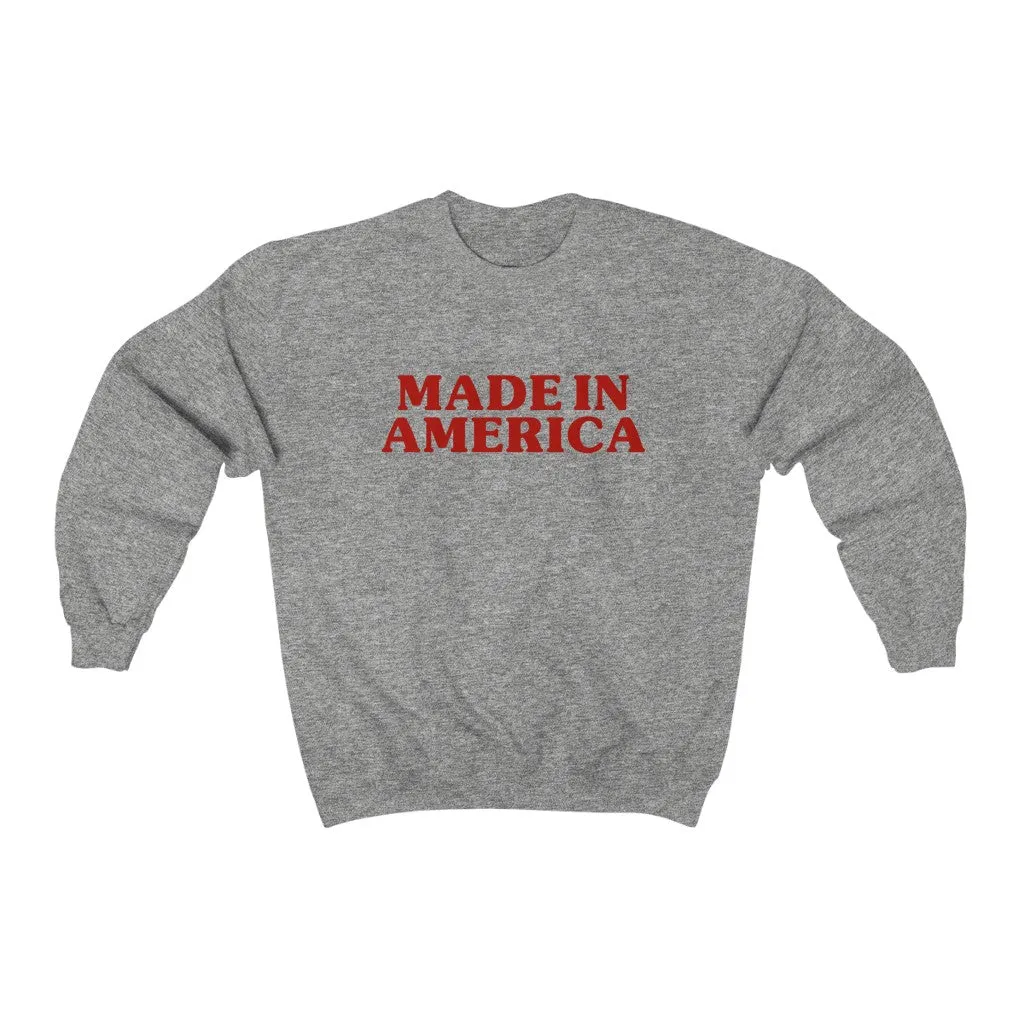 Made In America Unisex Sweatshirt sold by Always Stylish Mama product image thumbnail 2