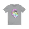 Lavender Rose Lips Tie Dye Pastel Tongue Out Unisex Tee sold by Always Stylish Mama