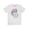 Lavender Rose Lips Tie Dye Pastel Tongue Out Unisex Tee sold by Always Stylish Mama