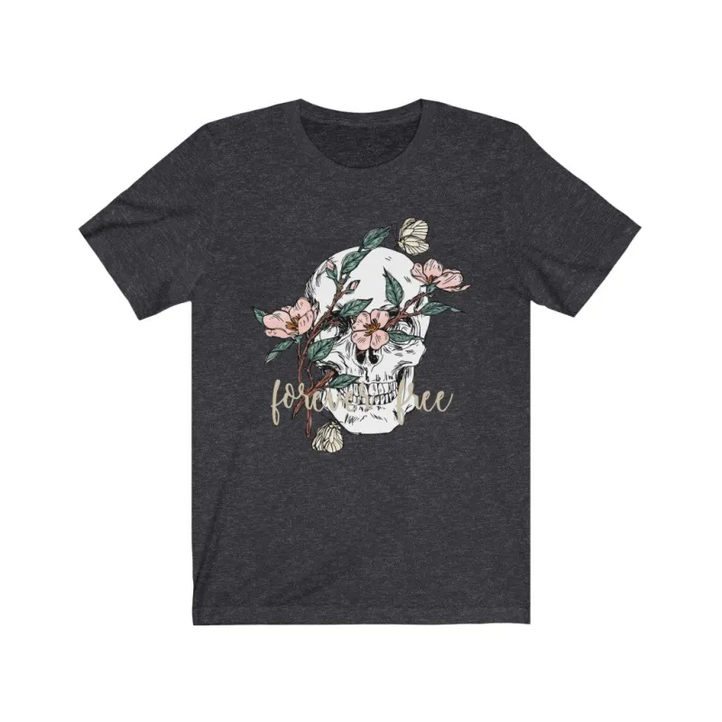 Skull Forever Free Unisex Tee sold by Always Stylish Mama