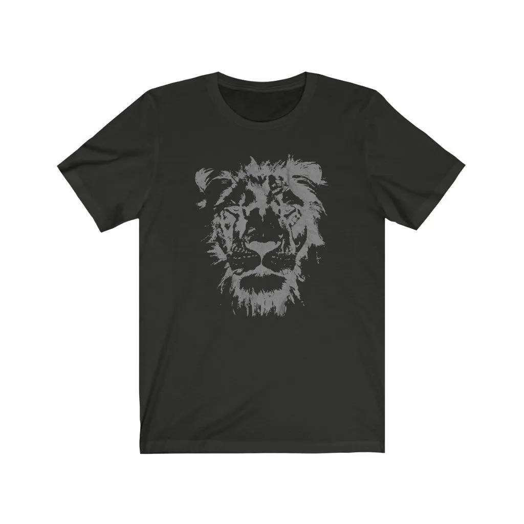 Lion Face Grunge Unisex Tee sold by Always Stylish Mama product image thumbnail 3