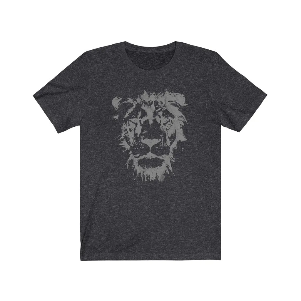 Lion Face Grunge Unisex Tee sold by Always Stylish Mama product image thumbnail 5