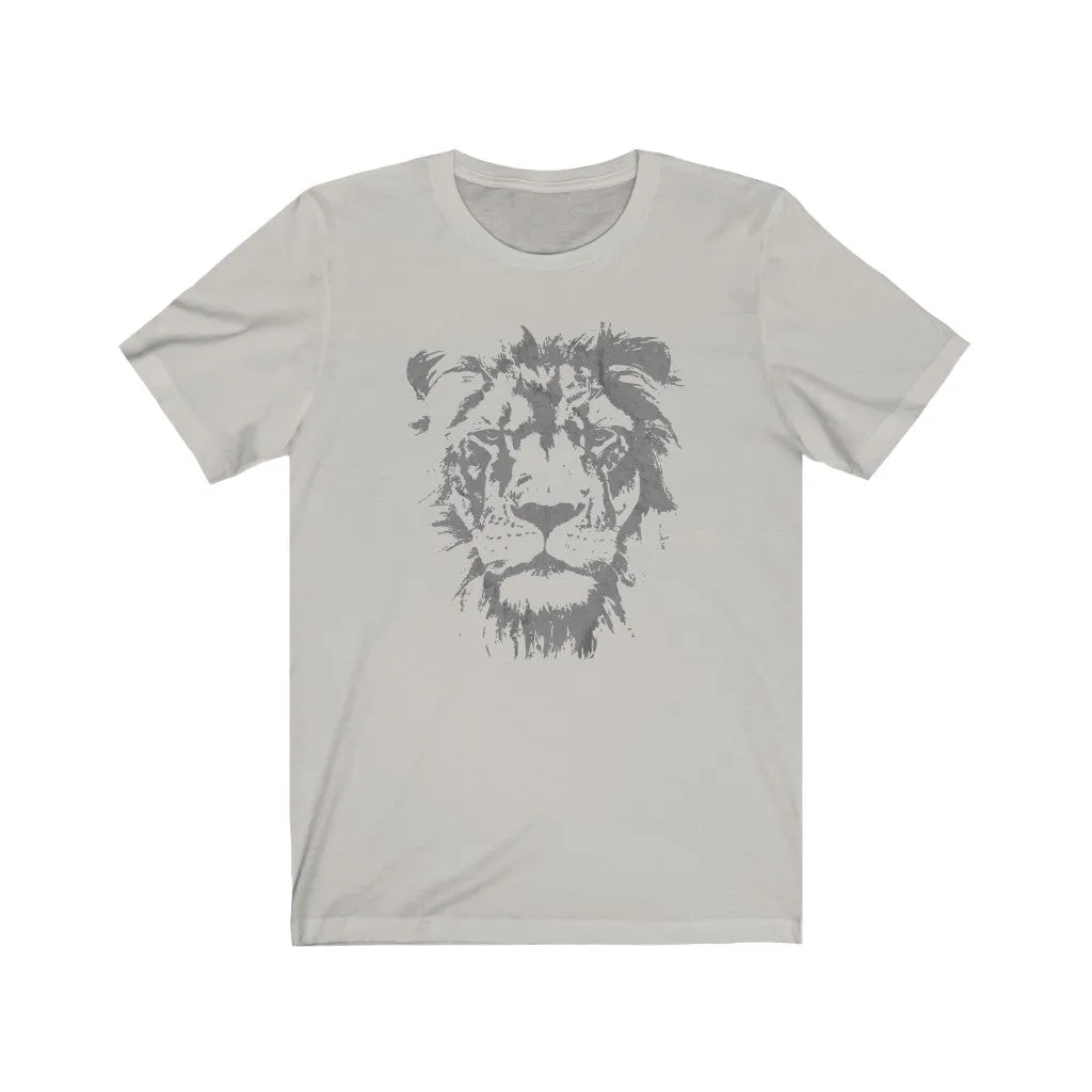 Lion Face Grunge Unisex Tee sold by Always Stylish Mama product image thumbnail 2