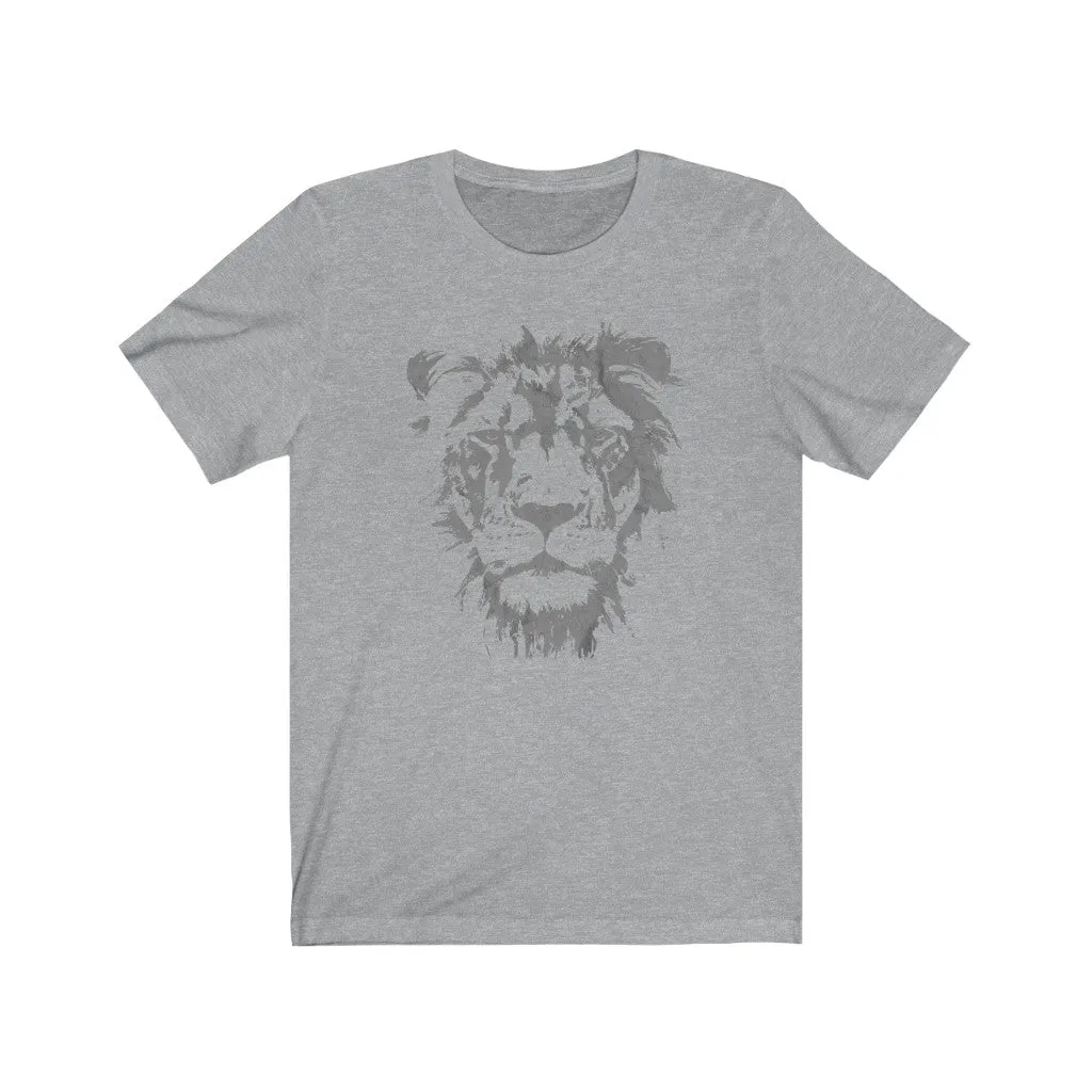 Lion Face Grunge Unisex Tee sold by Always Stylish Mama product image thumbnail 4