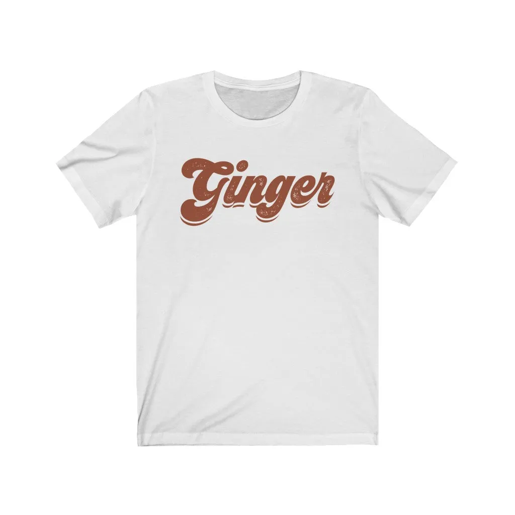 Ginger Babe Distressed Unisex Tee sold by Always Stylish Mama