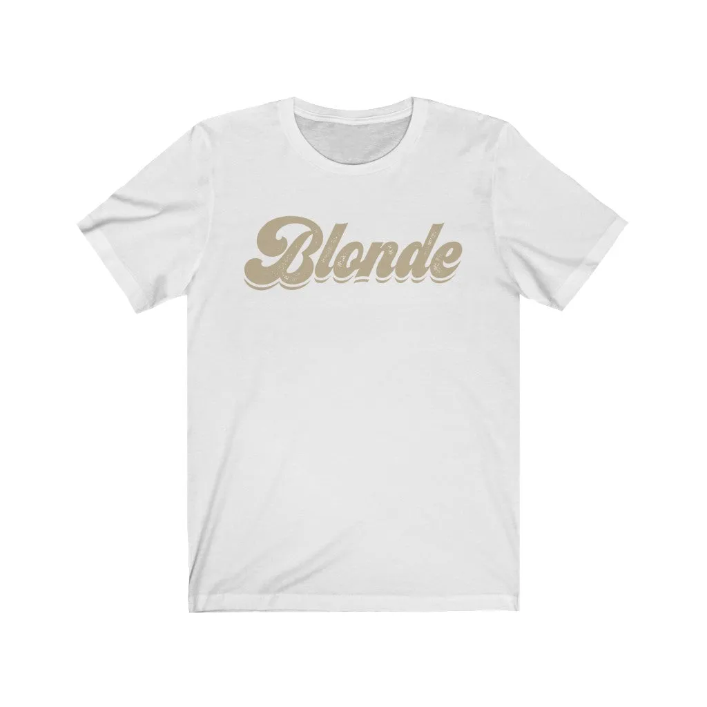 Blonde Babe Distressed Unisex Tee sold by Always Stylish Mama product image thumbnail 2