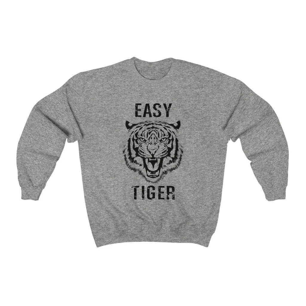 Easy Tiger Black Distressed Unisex Sweatshirt sold by Always Stylish Mama product image thumbnail 3