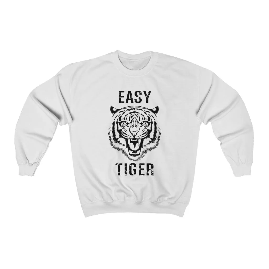 Easy Tiger Black Distressed Unisex Sweatshirt sold by Always Stylish Mama