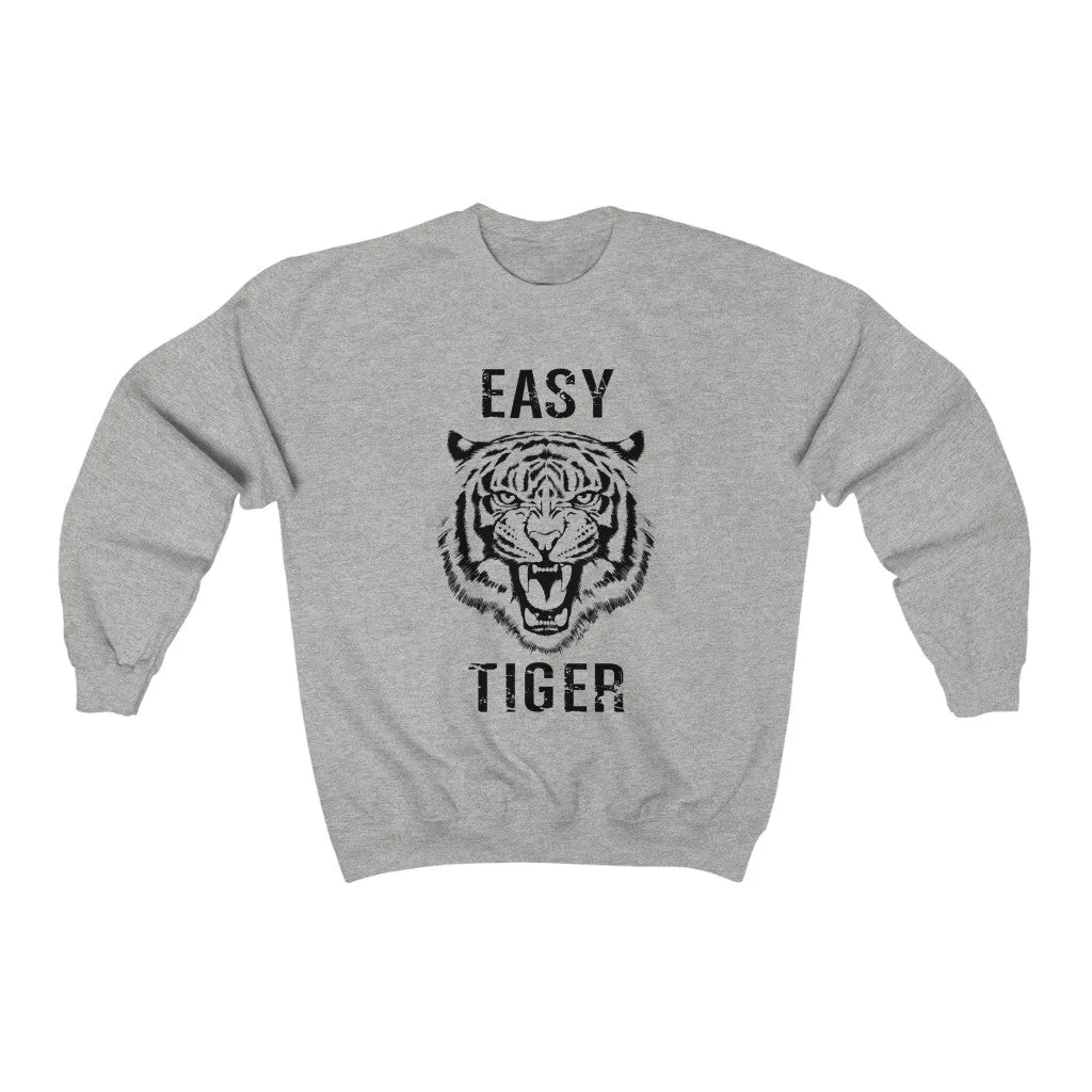 Easy Tiger Black Distressed Unisex Sweatshirt sold by Always Stylish Mama product image thumbnail 4