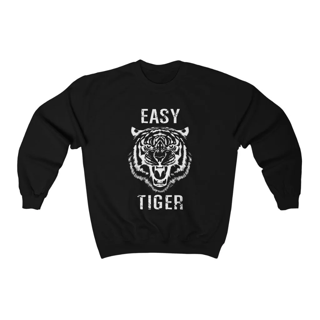 Easy Tiger Black Distressed Unisex Sweatshirt sold by Always Stylish Mama product image thumbnail 2