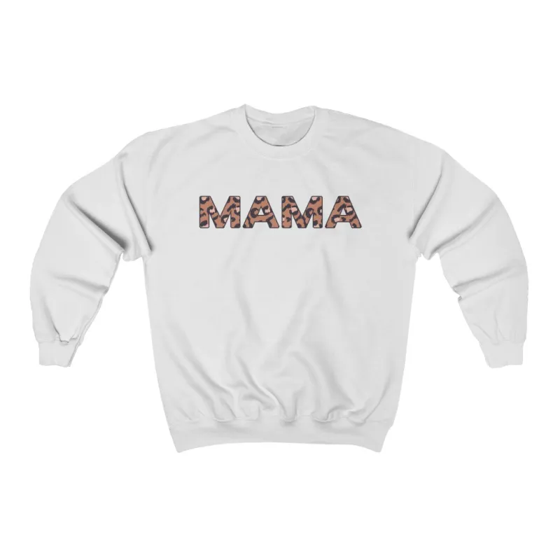Mama Leopard Print Unisex Sweatshirt sold by Always Stylish Mama