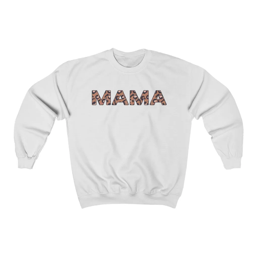 Mama Leopard Print Unisex Sweatshirt sold by Always Stylish Mama