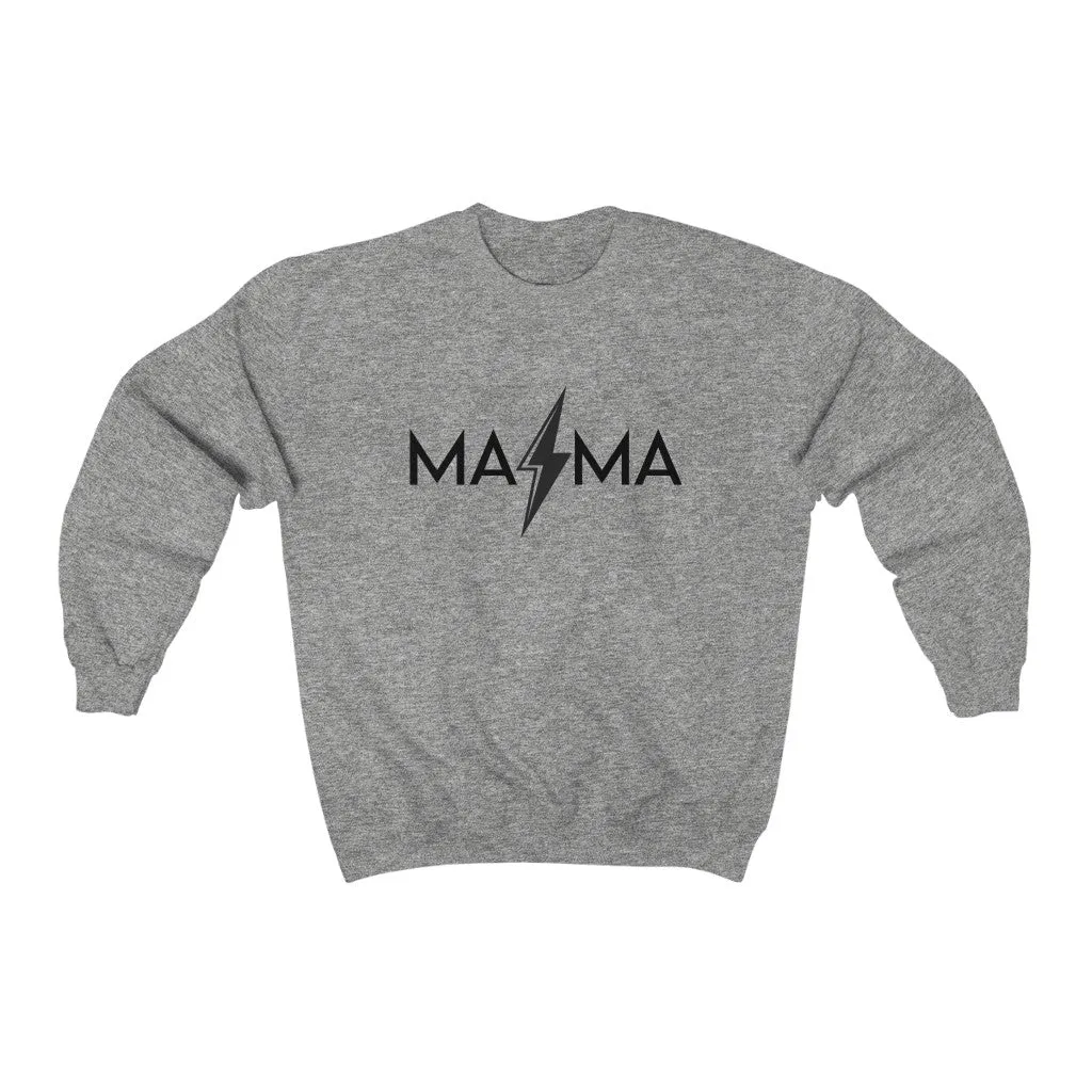 Mama Lightning Bolt Unisex Crewneck Sweatshirt sold by Always Stylish Mama
