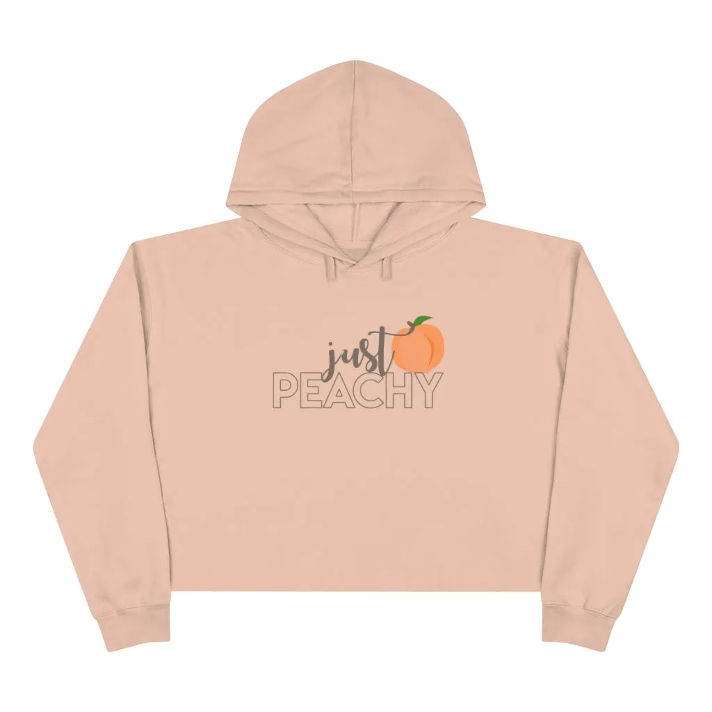 Just Peachy Cropped Hoodie sold by Always Stylish Mama product image thumbnail 3