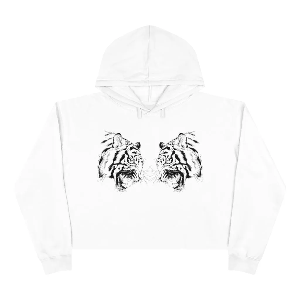 Dueling Tigers Cropped Hoodie sold by Always Stylish Mama product image thumbnail 3