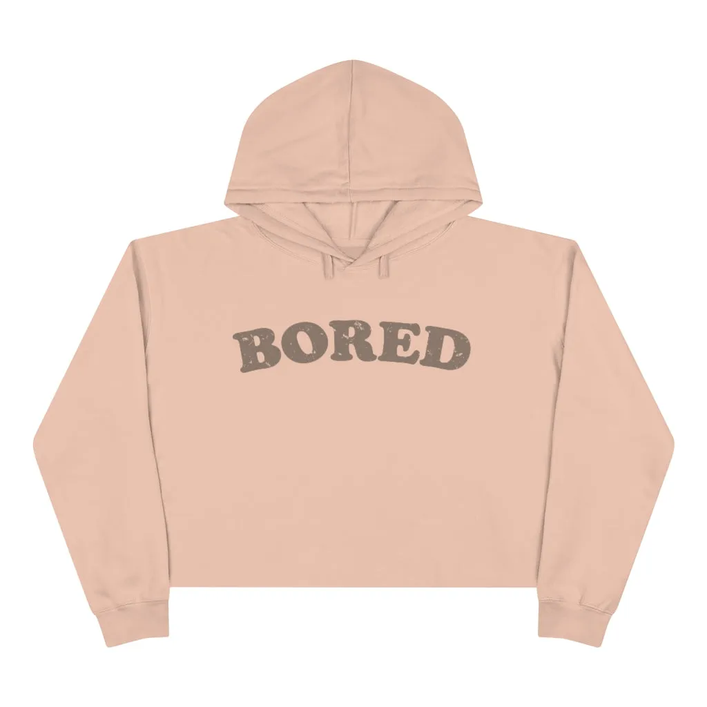 Bored Distressed Cropped Hoodie sold by Always Stylish Mama product image thumbnail 5