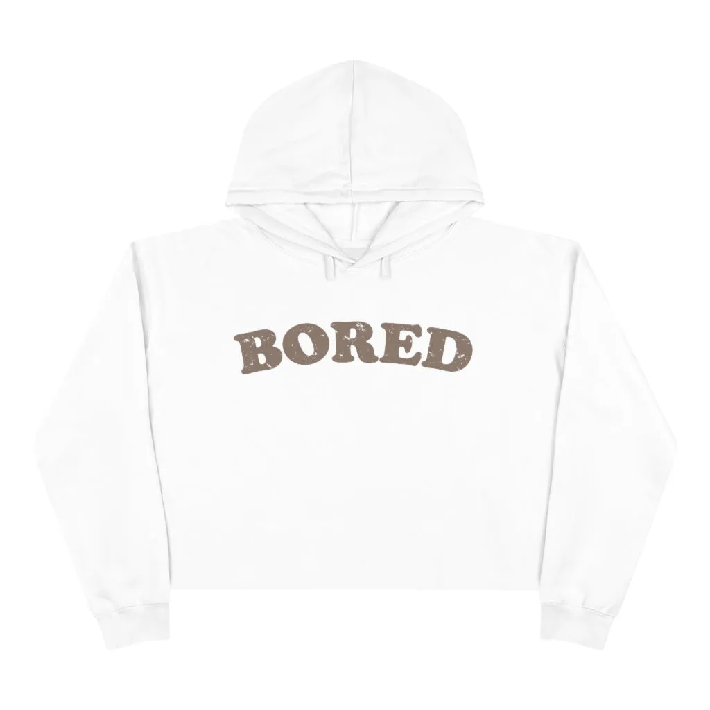 Bored Distressed Cropped Hoodie sold by Always Stylish Mama product image thumbnail 3