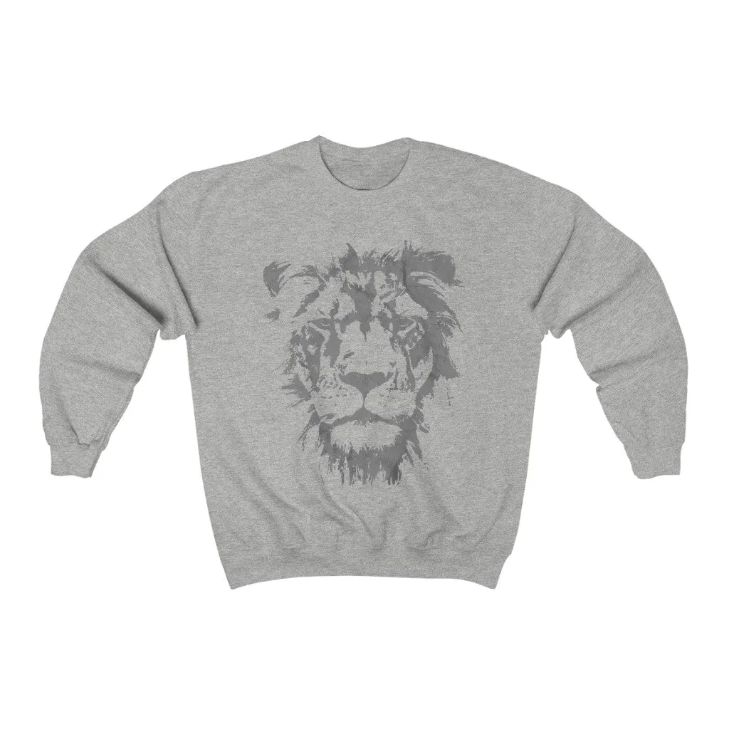 Lion Face Grunge Unisex Sweatshirt sold by Always Stylish Mama