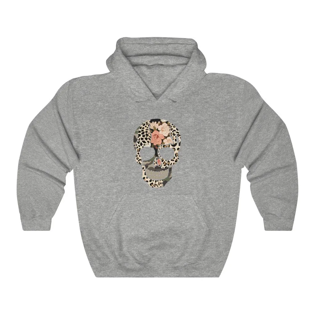 Multi Print Skull Unisex Hooded Sweatshirt sold by Always Stylish Mama product image thumbnail 4