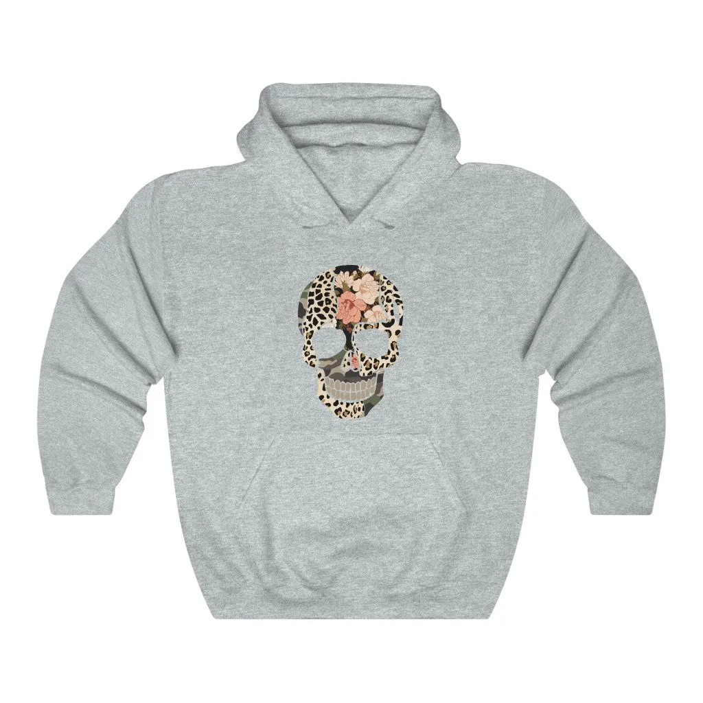 Multi Print Skull Unisex Hooded Sweatshirt sold by Always Stylish Mama product image thumbnail 5