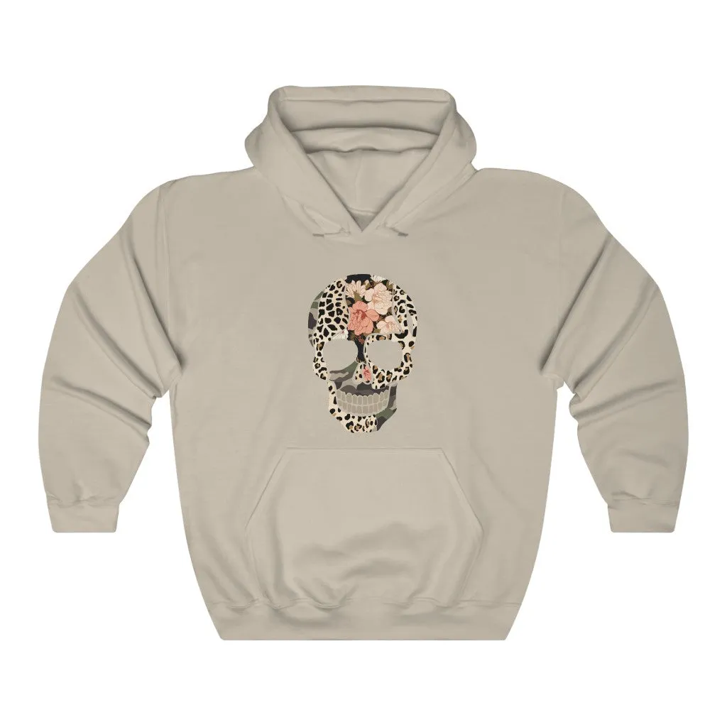 Multi Print Skull Unisex Hooded Sweatshirt sold by Always Stylish Mama product image thumbnail 3