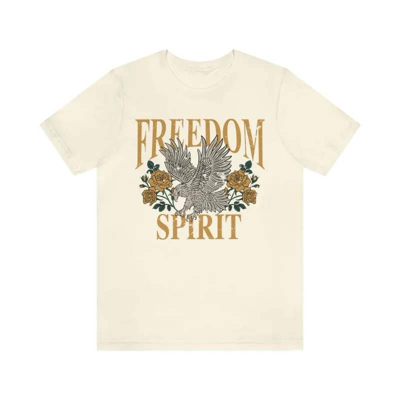 Freedom Spirit Eagle Grunge Unisex Tee sold by Always Stylish Mama