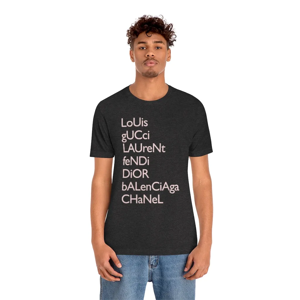 Designer Love Unisex Tee sold by Always Stylish Mama product image thumbnail 3