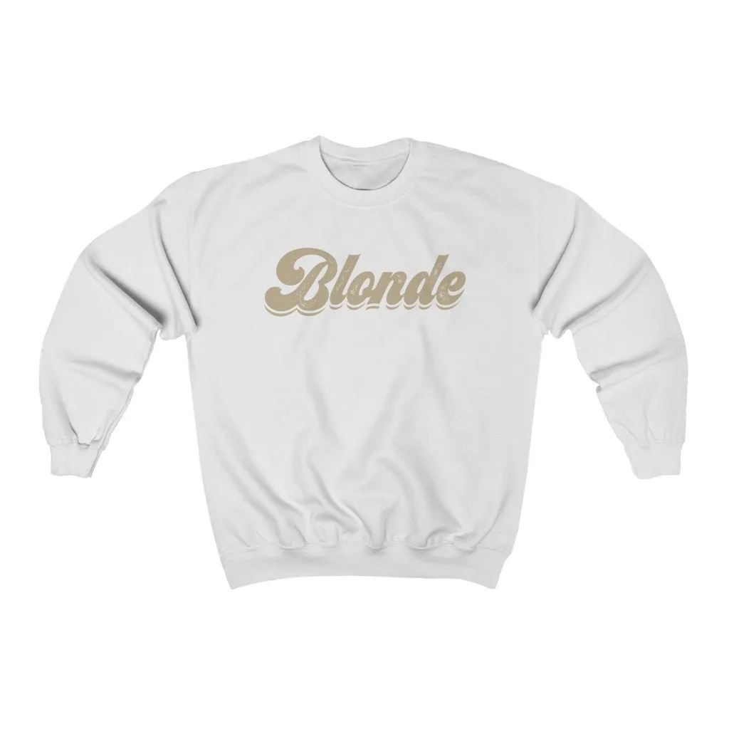 Blonde Babe Unisex Crewneck Sweatshirt sold by Always Stylish Mama product image thumbnail 2