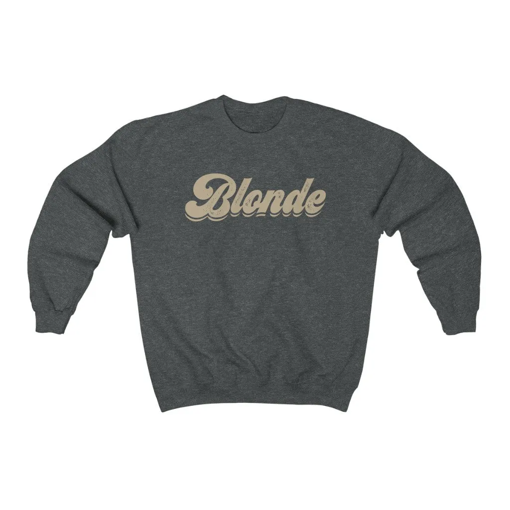 Blonde Babe Unisex Crewneck Sweatshirt sold by Always Stylish Mama product image thumbnail 3