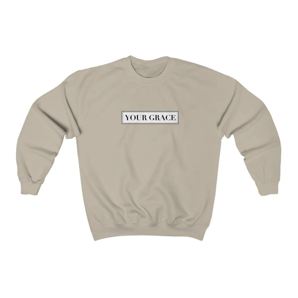 Your Grace Crewneck Sweatshirt sold by Always Stylish Mama product image thumbnail 4