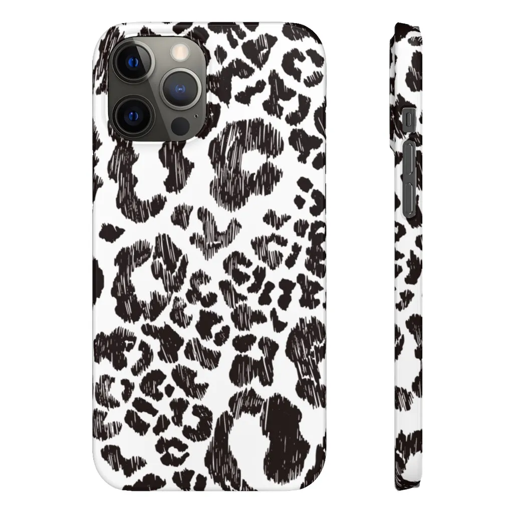 Leopard Sketch Print Snap iPhone 12 Case sold by Always Stylish Mama