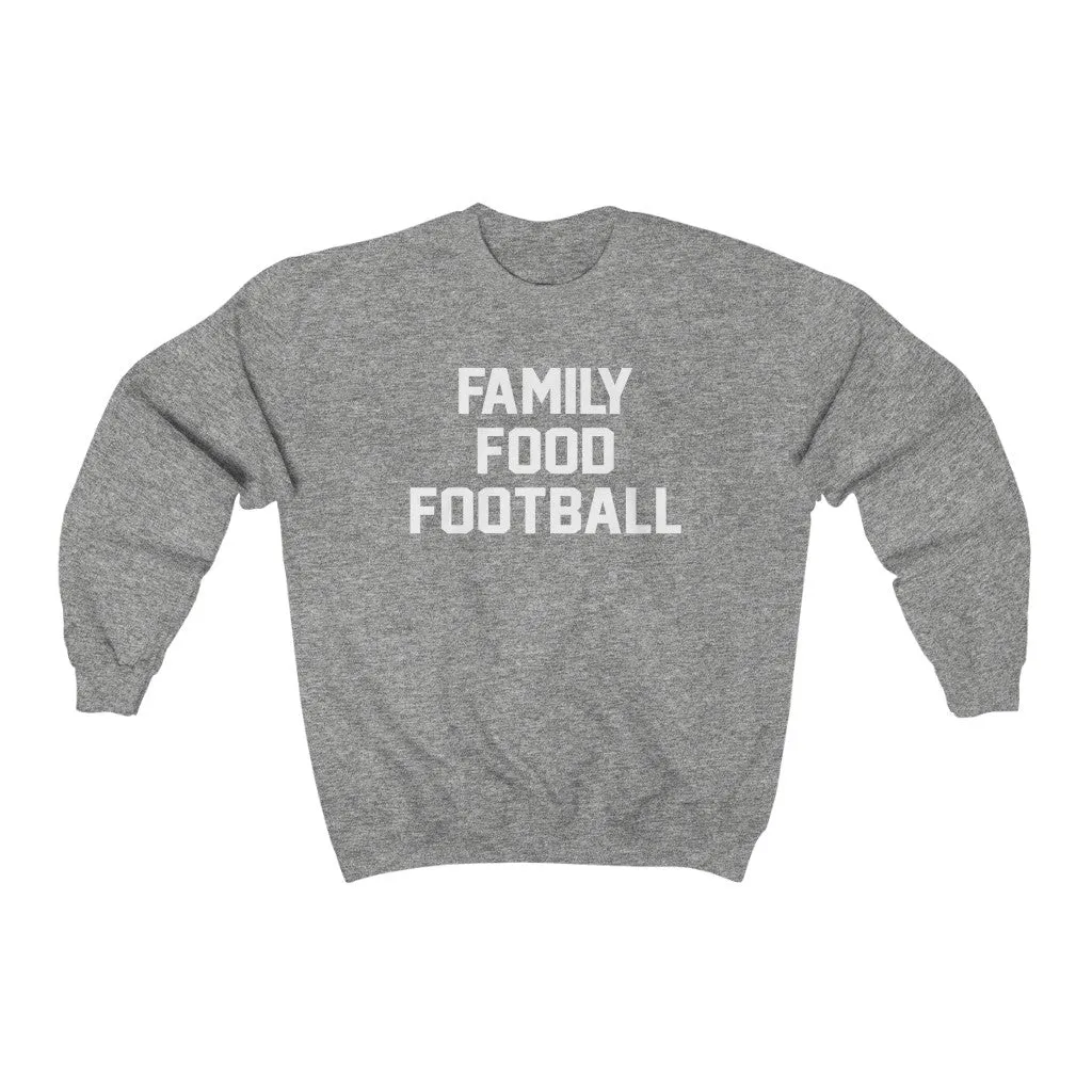 Family Food Football Unisex Sweatshirt sold by Always Stylish Mama