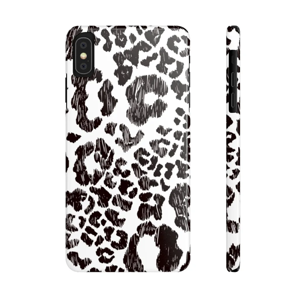 Leopard Sketch Print Snap Phone Case sold by Always Stylish Mama product image thumbnail 3