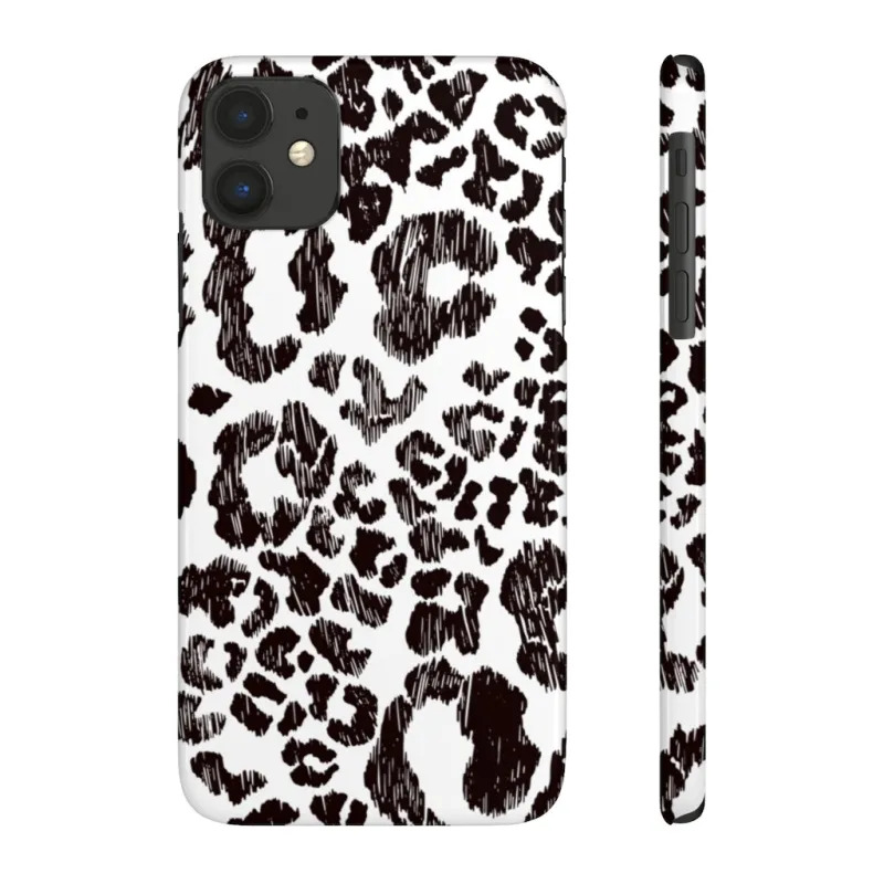 Leopard Sketch Print Snap Phone Case sold by Always Stylish Mama