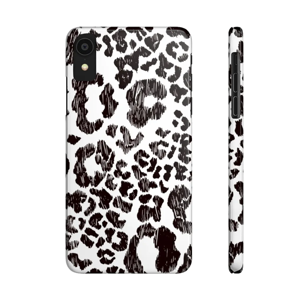 Leopard Sketch Print Snap Phone Case sold by Always Stylish Mama product image thumbnail 2