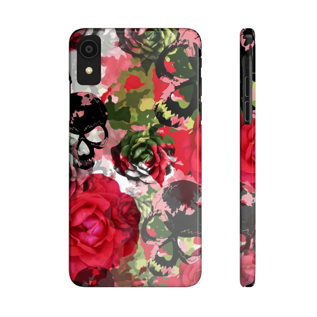 Skulls Camo & Roses Snap Phone Case sold by Always Stylish Mama product image thumbnail 2